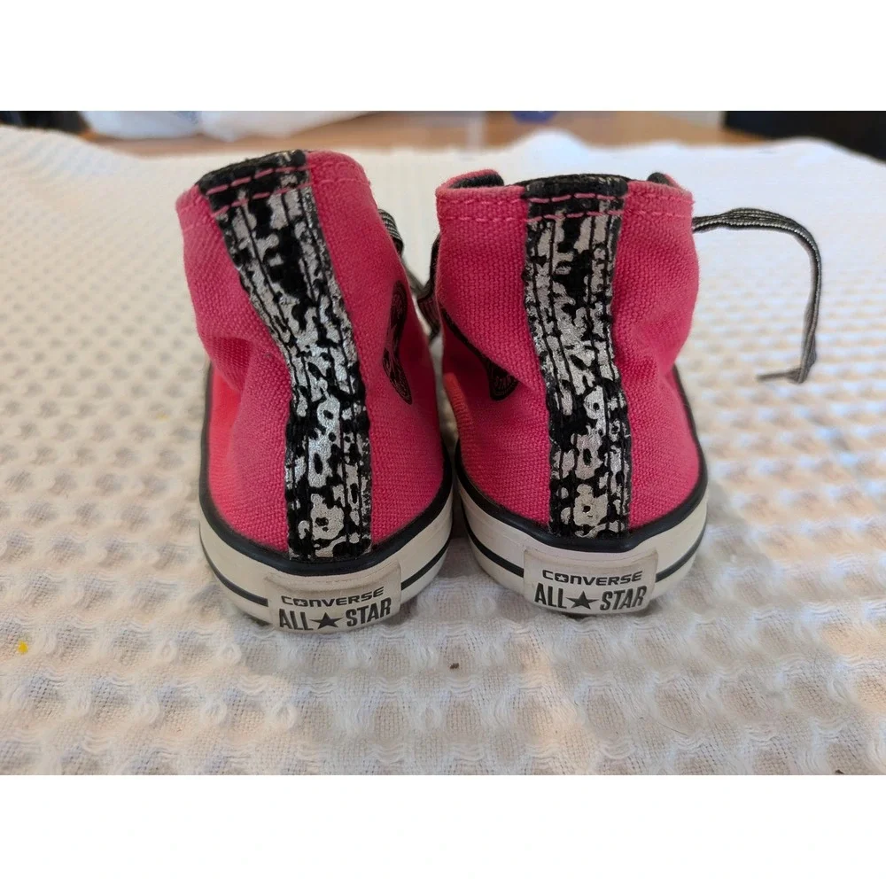 Converse All Star Party Toddler Size 5 Pink Double Tongue Ruffle High Top - Picture 3 of 6